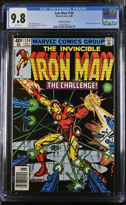 IRON MAN #134 CGC 9.8 NM/MT NEWSSTAND TITANIUM MAN Bronze Age MARVEL COMICS 1980