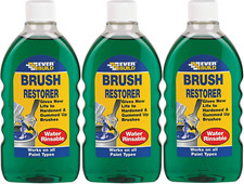 Everbuild Brush Restorer Water Rinsable Works all Types Paints 500ml  x 3