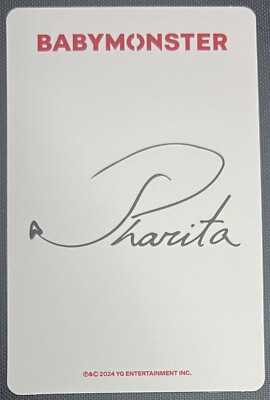BABYMONSTER Pharita BABYMONS7ER 1st Press Special Print Kpop Poca