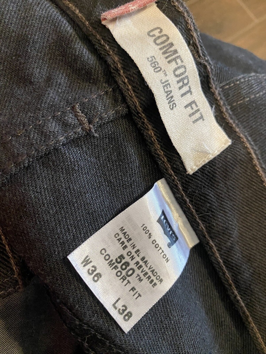 Levis VTG 560 Jeans Mens 36x38 Black Comfort Fit Y2K | eBay Levis VTG 560 Jeans Mens 36x38 Black Comfort Fit Y2K | eBay