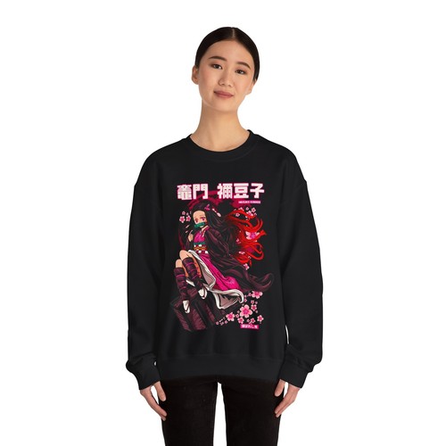 Nezuko Sweatshirt Demon Slayer Anime Clothing Kokushibo Kimetsu No Yaiba Tanjiro - 第 11/14 張圖片