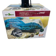 REPTI ZOO 8.5 Inch Reptile Heat Lamp Fixture w/ Optical Reflection Cover / Dome