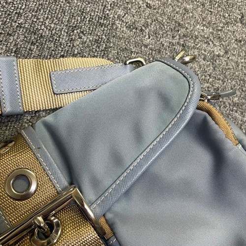 Prada shoulder bag light blue nylon - Picture 19 of 22