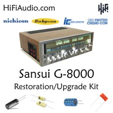 Sansui G8000 G801 rebuild restoration recap u...