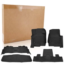 5X Floor Mats Cargo Liner for 2018-2024 Ford Expedition All Weather Protection