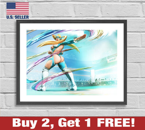 Street Fighter Regenbogen R. Mika Poster 18" x 24" Druck Spielzimmer Wandkunst Dekor 2