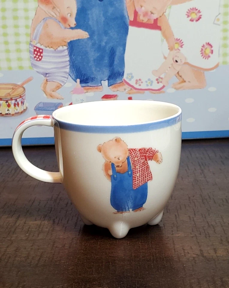 Villeroy & Boch Family Bears Juego de 3 piezas para niños Taza Plato Cuenco Estuche de metal Foto 4 de 4