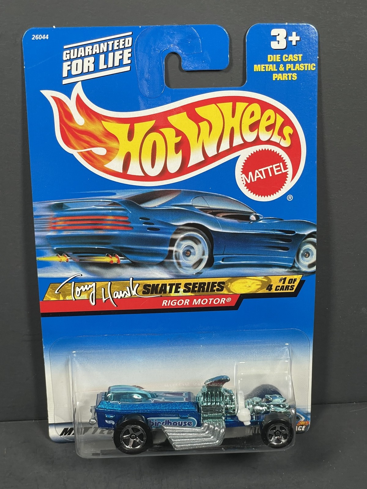 HOT WHEELS 2000 Rigor Motor #1/4, Blue, Tonk Hawk Skate, Col#41