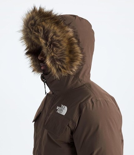 The North Face Men's Size XXL Mcmurdo Bomber 600 Down Jacket Hooded SMOKEY BROWN - Picture 5 of 6