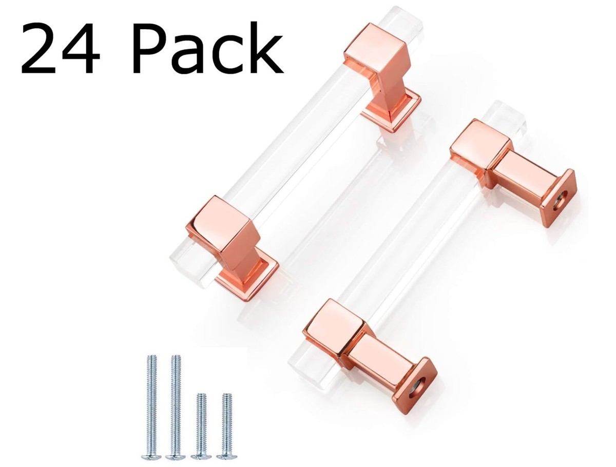 green emerald velvet dress 4 Pack Century T Bar Pull Dresser Satin Rose Gold, Cabinet Hardware Drawer  Handle Kitchen Cupboard, 5 1/16 inches (128mm) Hole to Hole Spacing, Modern  Geo 10478-SRG main image 0