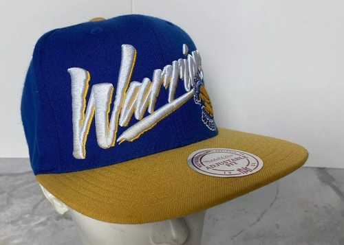 Golden State Warriors Mitchell & Ness SnapBack Hat Blue Barely Used-Free Ship! - Picture 9 of 9