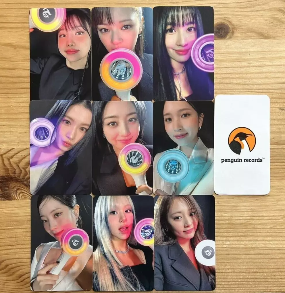 TWICE - OFFICIAL LIGHT STICK CANDYBONG INFINITY WITHMUU POB PHOTO CARD SET