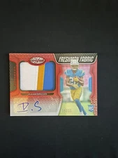 2022 Certified Football Isaiah Spiller RC Freshman Fabric Auto /99 SP Chargers