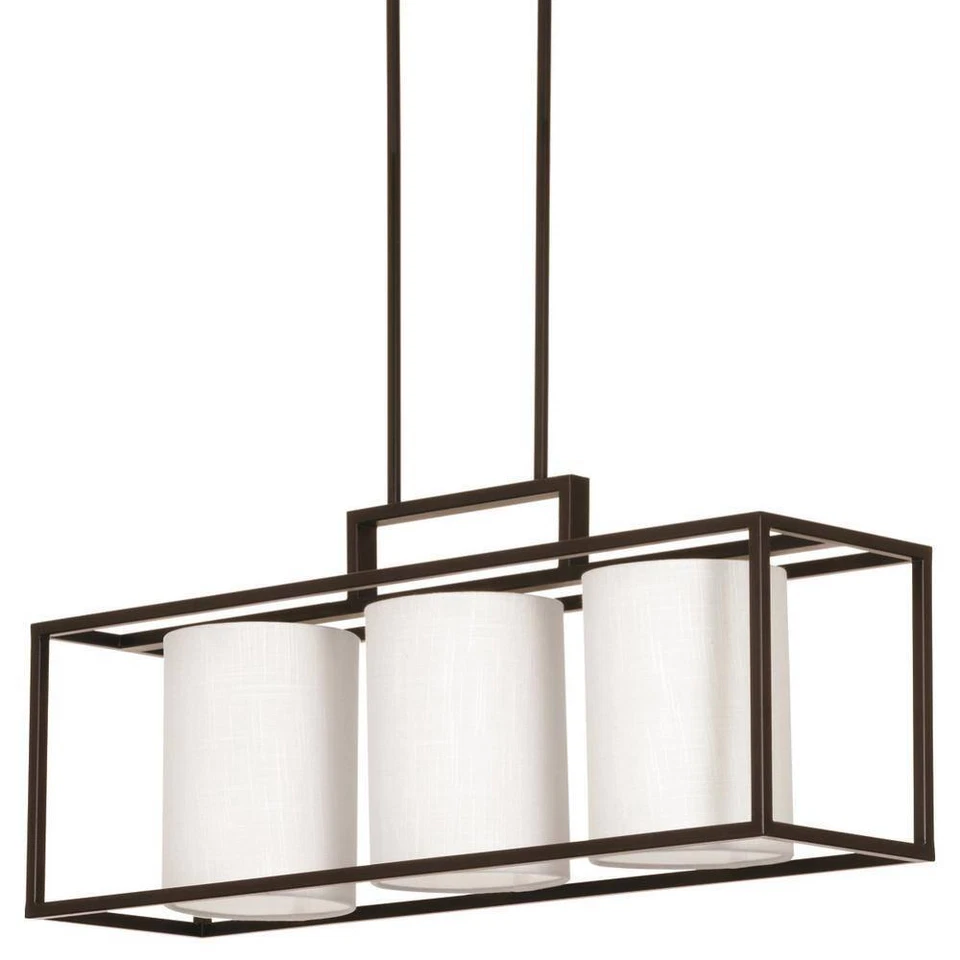 Lámpara de araña antigua isla bronce 3 luces colección provincia Progress Lighting Foto 2 de 3