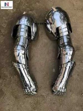 Medieval Knight Full Arm Protection With Roundels 18 Gauge Reenactment Armour