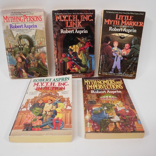 Robert Asprin Myth Adventures Book Lot Of 5 Paperback Fantasy Series - Picture 2 of 3