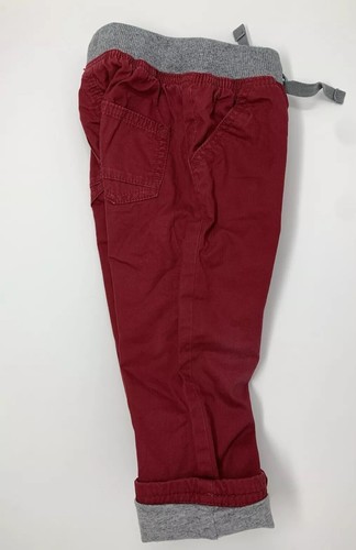 Pantaloni Hanna Andersson ragazzo 18-24 mesi foderati in twill rosso con vita a costine 80 cm - Foto 4 di 10