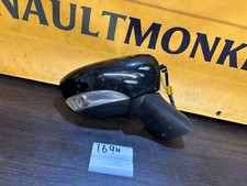 RENAULT CLIO MK4 5 Door Hatchback Black O/S Drivers Right Door Wing Mirror 169H