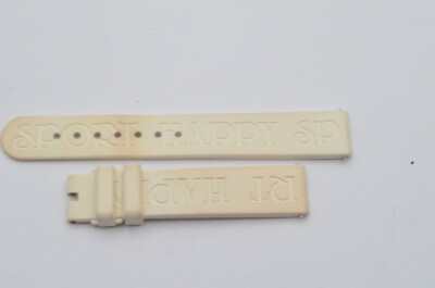 CHOPARD KAUTSCHUK ARMBAND VINTAGE 16MM HAPPY SPORTS 16-14 CREME