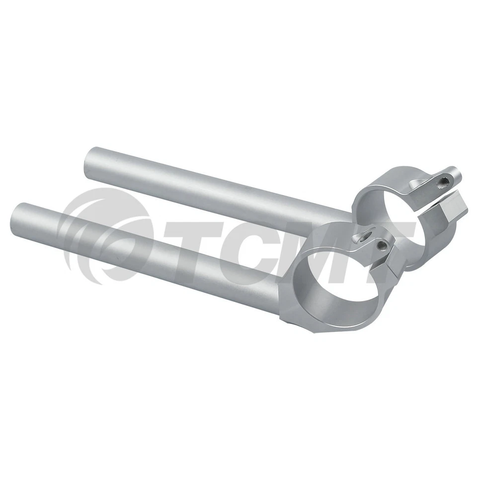 Clip de manillar de 50 mm plateado apto para Yamaha YZF R1 1998-2001 99 2000 Foto 4 de 4