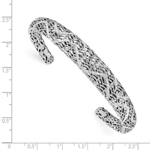 BRAND NEW* Leslie's 925 Sterling Silver Polished D/C Bangle