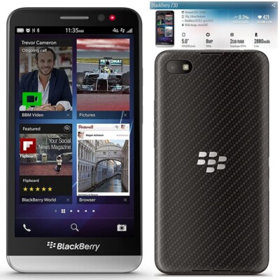 Unlocked BlackBerry Z30 STA100-2 16GB+2GB WiFi GPS GSM 8MP Original Mobile Phone