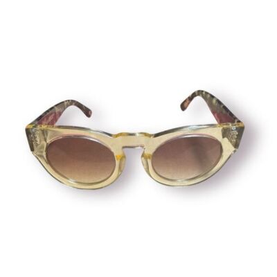Dynamikos Cleopatra Sunglasses Clear/Tortoise Cat-Eye Sunglasses