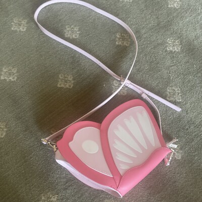 23b Kate Spade Butterfly Crossbody Bag Pink Enchanted forest