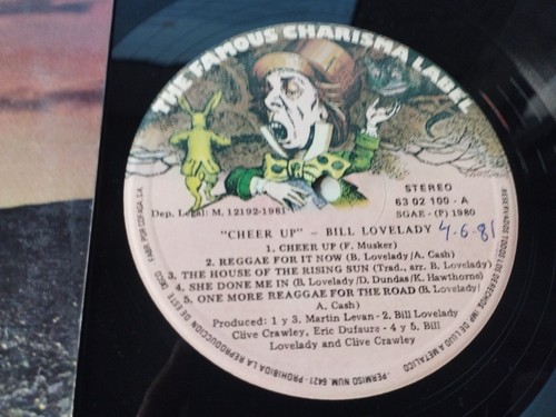 Bill Lovelady Cheer Up 1980 6302100 Charisma Label - LP Vinilo 12" VG/VG - Photo 2 sur 4