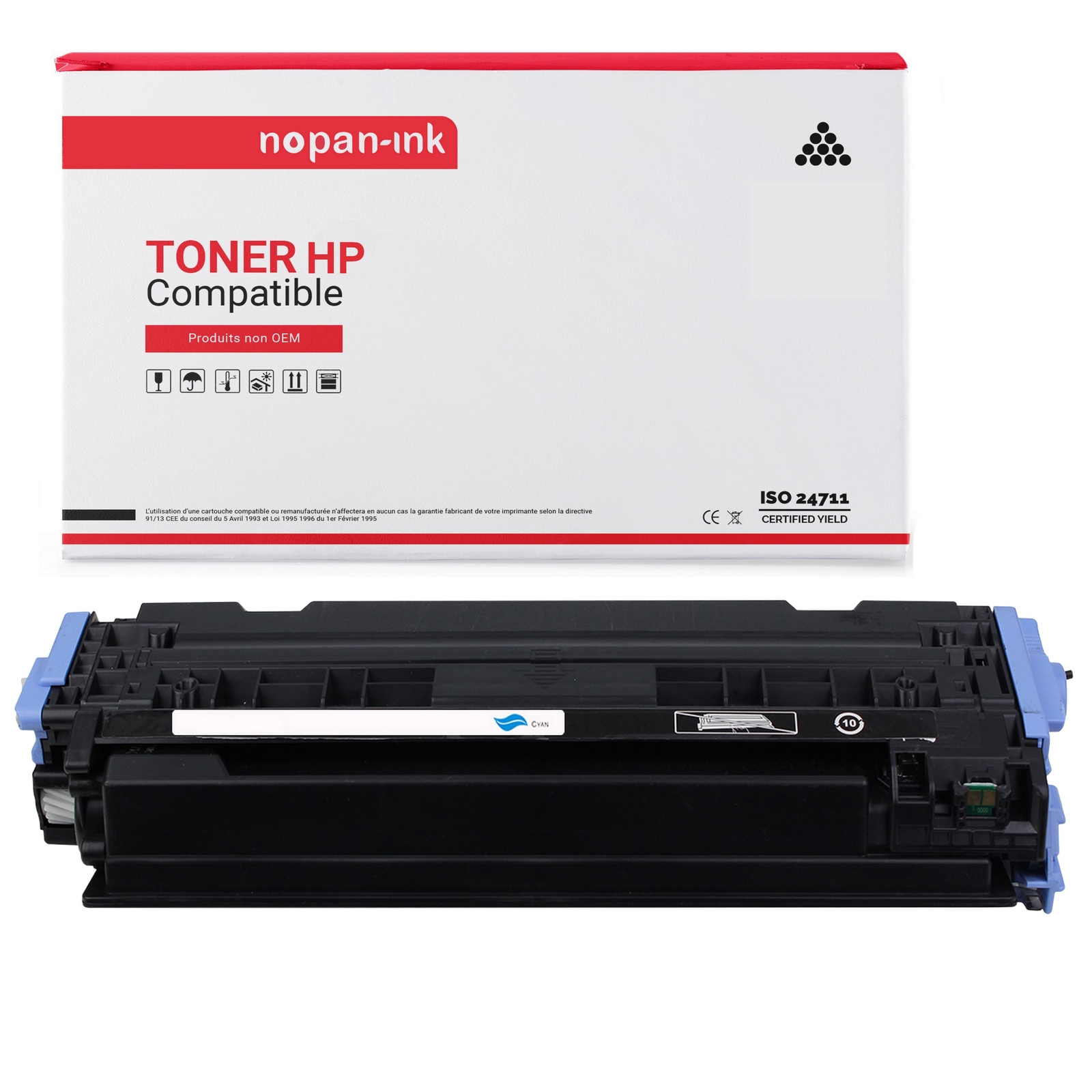 Toner cyan Q6001A pour imprimer vos rapports de bureau sans panne