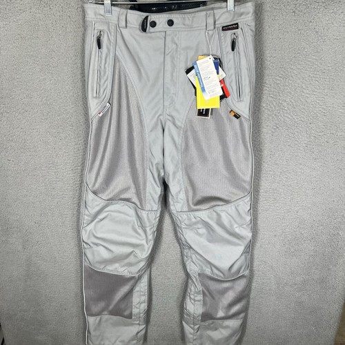 Olympia Moto Sports Pants Womens 10 Gray Airglide 2 Armored Cordura Motorcycle