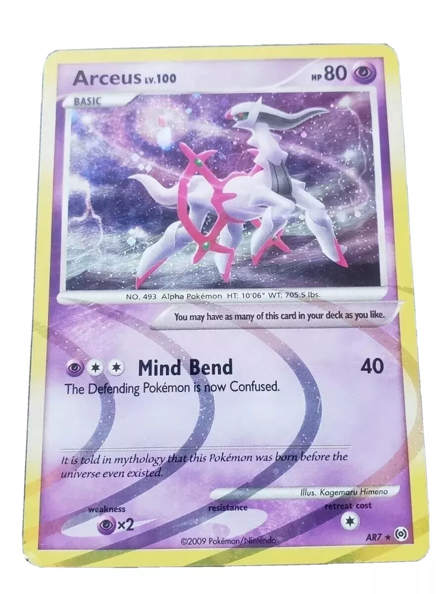 Arceus Holo - Platinum Arceus Pokémon card AR7