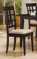 Coaster Contemporary Style Dining Chairs, Cappuccino Wood Finish, Set Of 2 , on sale Coaster Contemporary Style Dining Chairs, Cappuccino Wood Finish, Set Of 2 , on sale