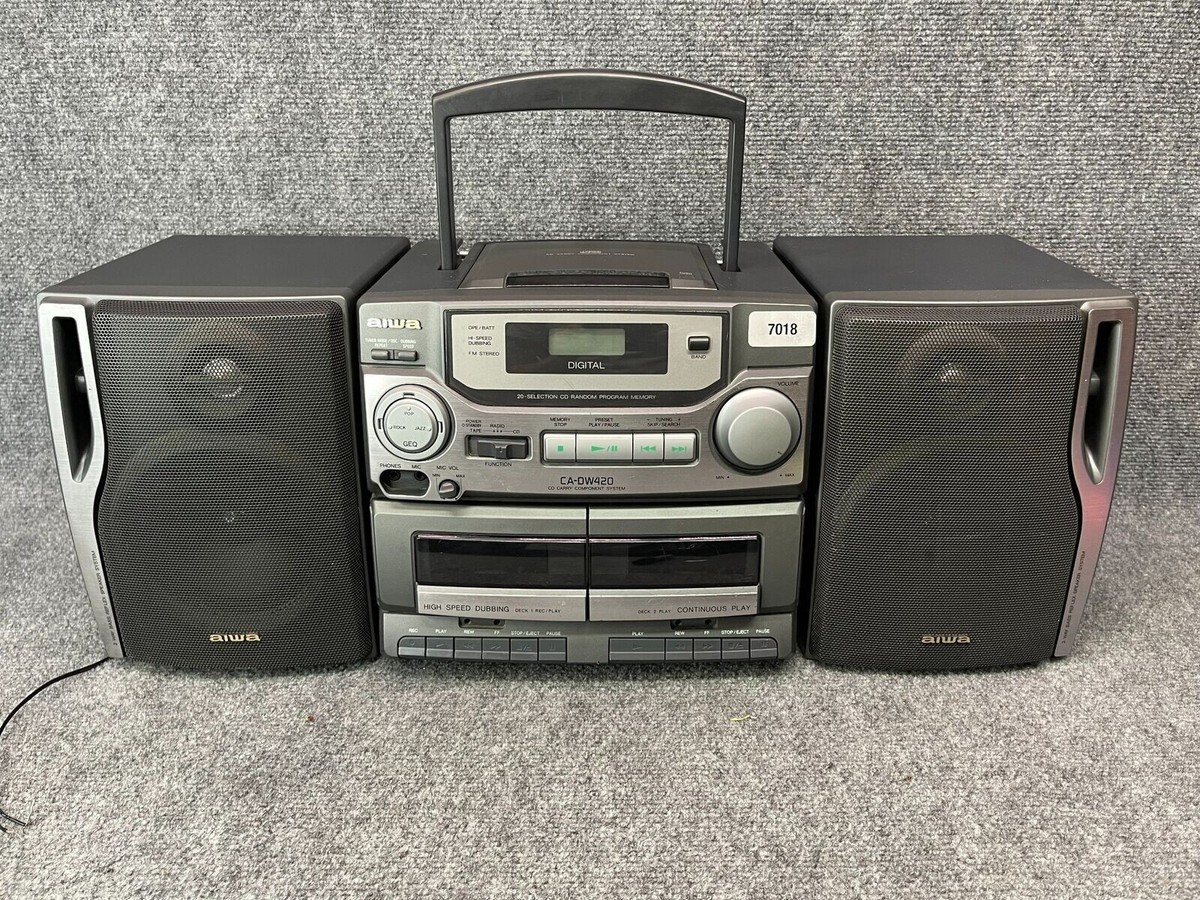 Aiwa CA-DW420 CD/Radio/Cassette Boombox for sale online | eBay Aiwa CA-DW420 CD/Radio/Cassette Boombox for sale online | eBay