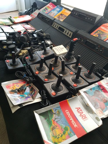 Atari 2600 Console HUGE LOT 60+ ITEMS Games Bundle And Extras. UNTESTED - Picture 3 of 9