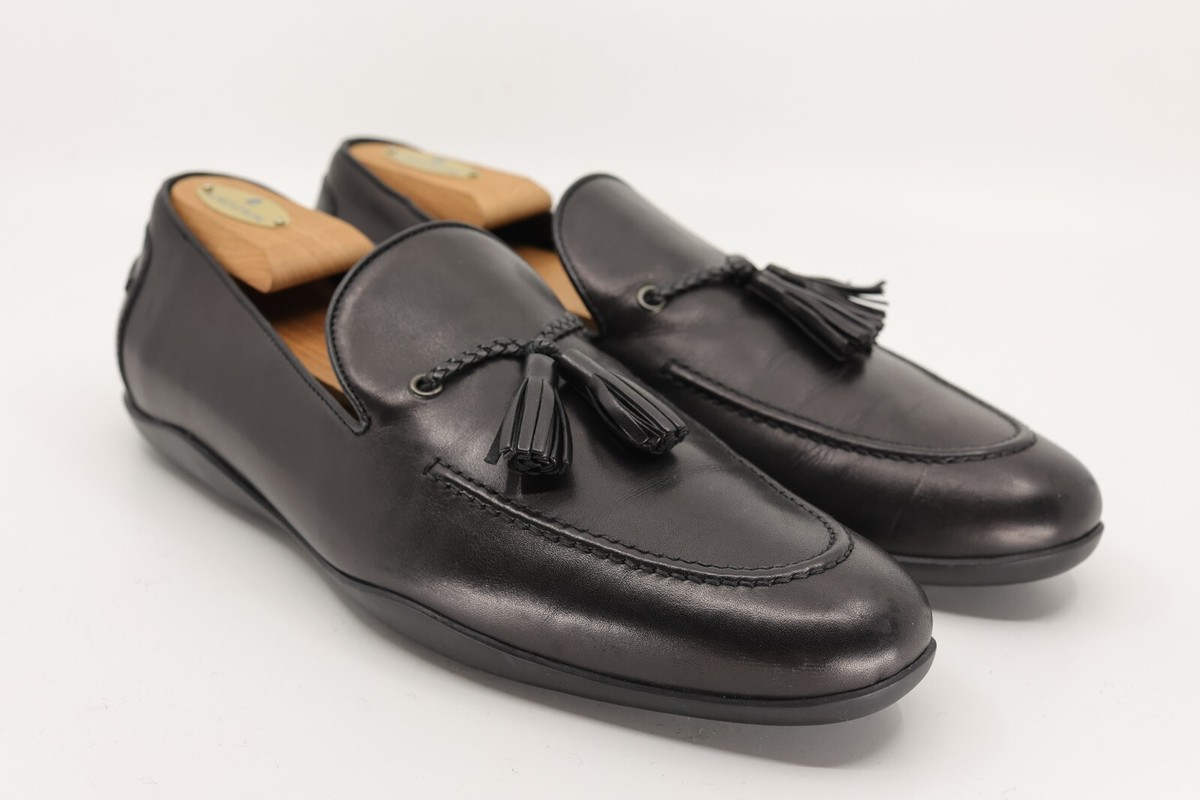 Harry\'s of London Black Tassel Loafers Tweed Soft Milled Calf Black – Harrys London main image 2