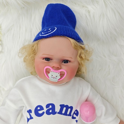 60CM Lifelike Maddie Reborn Toddler Dolls Girl Doll w/ Hand-Root Hair Gifts - Picture 8 of 8