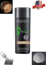 Hair Loss Concealer LIGHTBROWN Ustar Hair Fibers 0.97oz FREE SHIPPING