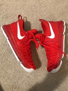 New Nike Air Zoom KD 9 Flyknit Varsity Red White 843392-611 Size 9 | eBay