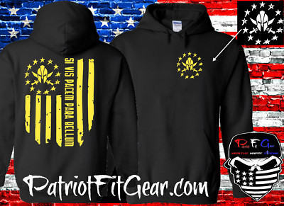 Hoodie,Si Vis Pacem Para Bellum,Spartan,Gun Rights,Molon Labe, Custom Sweatshirt