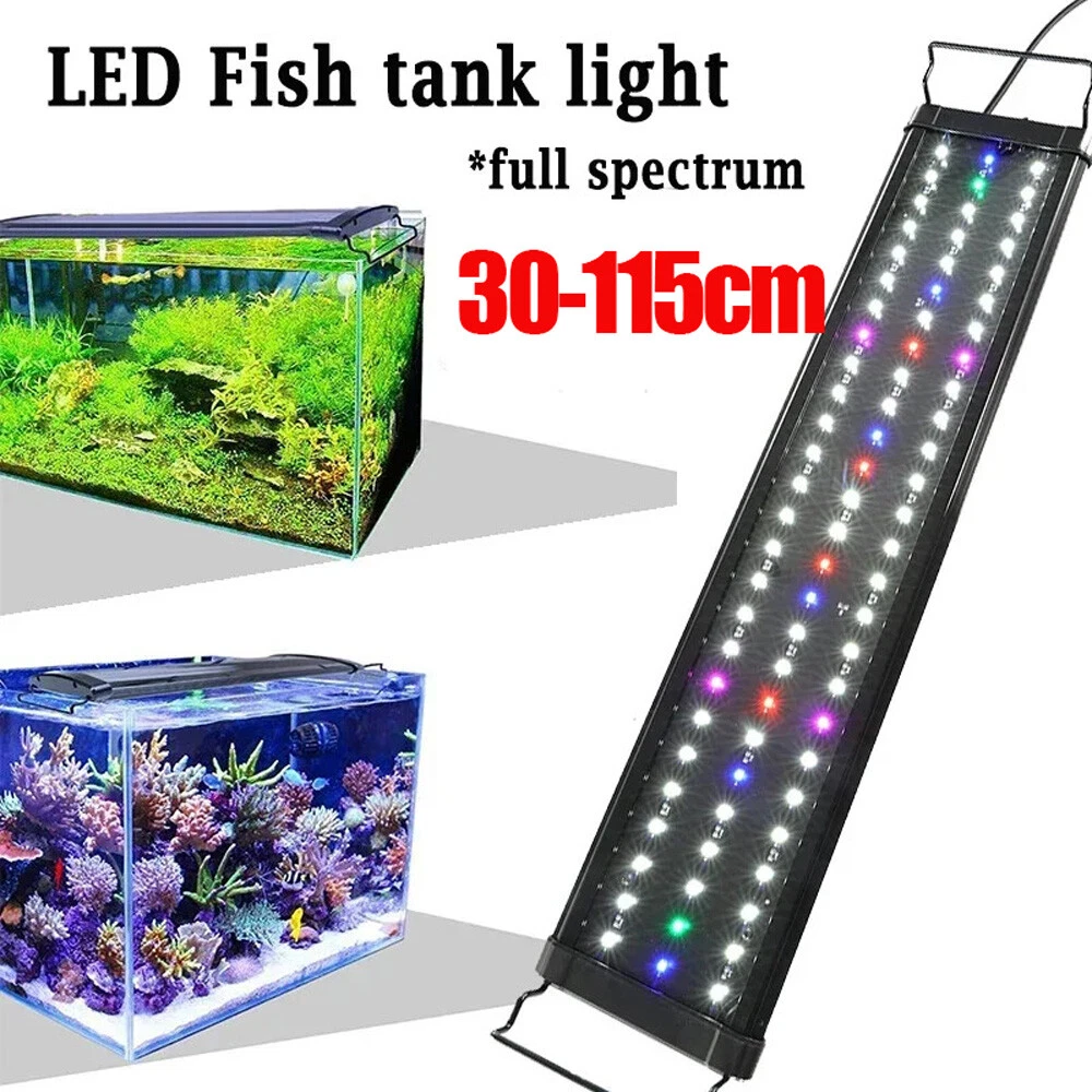 Marine Aquarium LED Light Lighting 30 60 90cm Aqua Fish Tank Full Spectrum Lamp