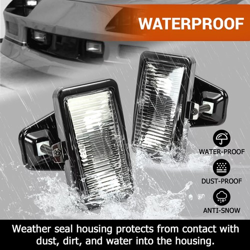 Pair Bumper Fog Lights Lamps For 1985-92 Chevrolet Camaro IROC-Z Z28 Coupe - 第 3/15 張圖片