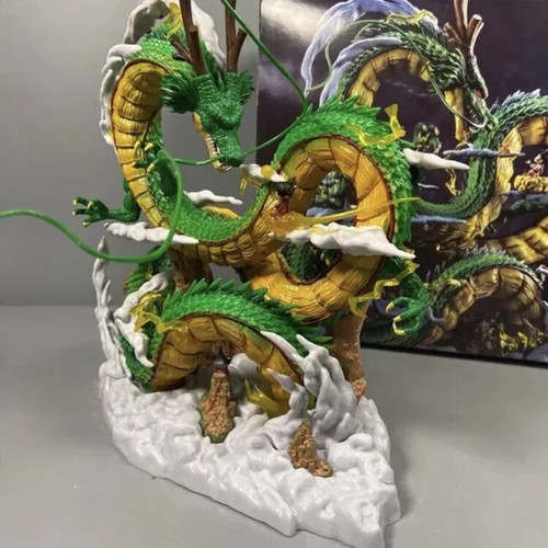 DragonBall Z Drago Shenron e Son Goku Statua Action Figure Anime Collezione 22cm - Foto 3 di 4