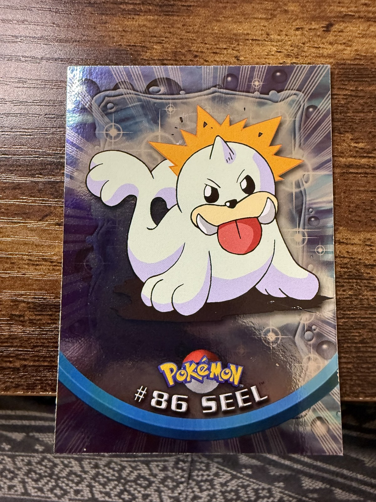 Topps Pokemon Seel #86 Miscut Error Edge Of Sheet Misprint Pokemon Card MP-HP