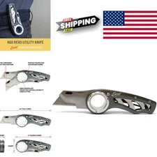 Utility Knife for Construction and Carpentry Projects Lightweight Aluminum Grip