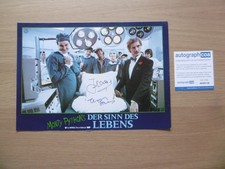 John Cleese & Terry Jones autographs signed A4 lobby card "Monty Python" ACOA