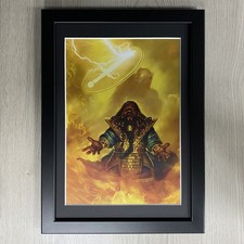 DUNGEONS & DRAGONS Gerahmte Kunst. Kleriker, Zwerg, D&D