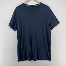 HUGO BOSS Shirt Mens 2XL Crewneck Tee Short Sleeve Jersey Cotton Blue