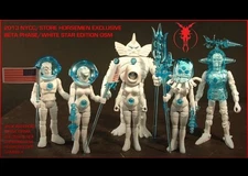Four Horsemen The Outer Space Men NYCC 2013 Beta Phase White Star COMPLETE SET 6