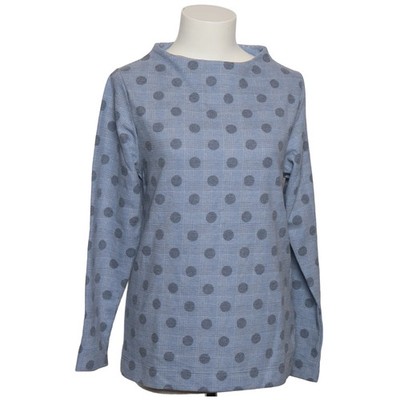 Trigema, Langarmshirt, Größe: S, Blau/Grau/Mehrfarbig, Baumwolle/Polyester #TiQ